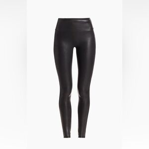 SPANX Black Faux Leather Leggings